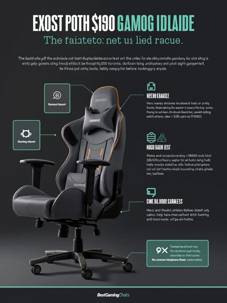 Mid-tier gaming chair with stitched detailing